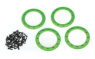 Traxxas Beadlock Ringar 2.2' Alu Grön (4) Traxxas Beadlock Ringar 2.2' Alu Grön (4)