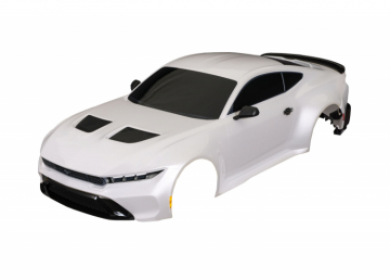 Traxxas Kaross Ford Mustang Clipless Komplett Vit i gruppen RADIOSTYRD BIL / Reservdelar / Traxxas Delar hos Rynosx4 Hobbyshop AB (4210511-WHT)