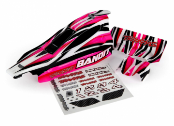 Traxxas Kaross Bandit Rosa Mlad i gruppen RADIOSTYRD BIL / Tillbehr / Karosser & tillbehr hos Rynosx4 Hobbyshop AB (422433)