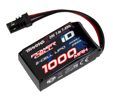 Traxxas Li-Po Batteri 2S 7,4V 1000mAh 20C TRX-4M/MT i gruppen Elektronik / Batterier & laddare / Batterier / Li-Po hos Rynosx4 Hobbyshop AB (422822)