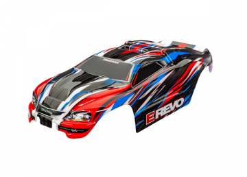 Traxxas Kaross 1/16 E-Revo Rd/Bl i gruppen RADIOSTYRD BIL / Tillbehr / Karosser & tillbehr hos Rynosx4 Hobbyshop AB (427115-RBLU)