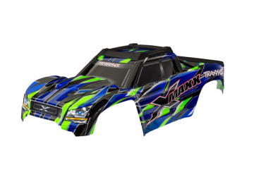 Traxxas Kaross X-Maxx Grn i gruppen RADIOSTYRD BIL / Tillbehr / Karosser & tillbehr hos Rynosx4 Hobbyshop AB (427867-GRN)