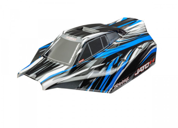 Traxxas Kaross Jato 4x4 Bl i gruppen RADIOSTYRD BIL / Tillbehr / Karosser & tillbehr hos Rynosx4 Hobbyshop AB (429018-BLUE)