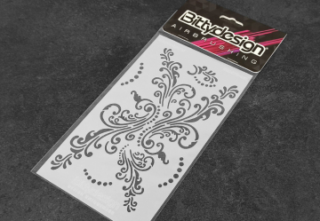 Bittydesign Stencil Vinyl Blomster i gruppen RADIOSTYRD BIL / Tillbehr / Lackering hos Rynosx4 Hobbyshop AB (BDSTC-020)