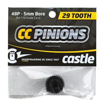 CASTLE Pinion 29T - 48 pitch - 5mm hl i gruppen RADIOSTYRD BIL / Tillbehr / Motordrev hos Rynosx4 Hobbyshop AB (CC010-0065-48)