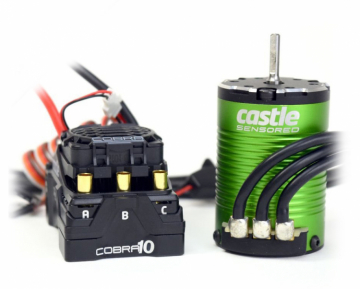 Castle Combo Cobra 10 ESC & 1406-4600kV Sensored Motor 2-3S i gruppen RYNOS / Ej publicerat hos Rynosx4 Hobbyshop AB (CC010-0174-01)