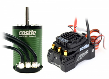 Castle Combo Cobra 10 ESC & 1410-3800kV 5mm Sensored Motor i gruppen Fabrikat / C / Castle Creations / ESC & Combo Bil 1/10 hos Rynosx4 Hobbyshop AB (CC010-0174-10)