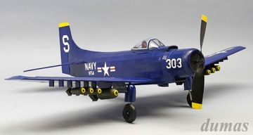 U.S. Navy AD-2 Attack Bomber 762mm Trbyggsats# i gruppen Fabrikat / D / Dumas / Flygmodeller hos Rynosx4 Hobbyshop AB (DU0327)