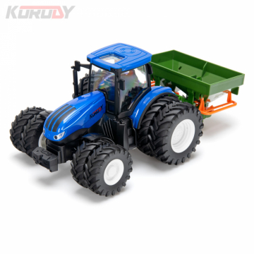 Korody Traktor med dubbelmontage och gdselspridare RC RTR 1:24 i gruppen RADIOSTYRD TRAKTOR / RC-TRAKTORER hos Rynosx4 Hobbyshop AB (KO6635HB)