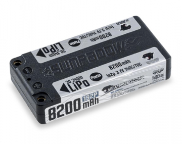 Li-Po Batteri 1S 3,7V 8200mAh 140C Platin Shorty ULCG i gruppen RADIOSTYRD BIL / Tillbehr / Batterier hos Rynosx4 Hobbyshop AB (SWJA0039)