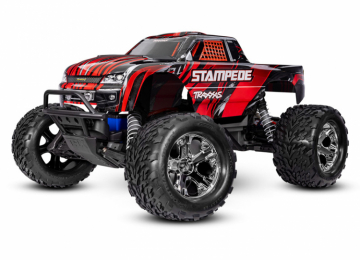 Traxxas Stampede 2WD 1/10 RTR EHD Rd USB-C - Med Batteri/Laddare i gruppen RADIOSTYRD BIL / RC-BILAR / Radiostyrda bilar (el) hos Rynosx4 Hobbyshop AB (TRX36254-8-RED)