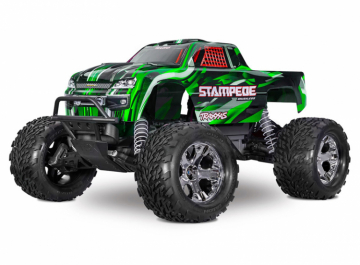 Traxxas Stampede 2WD 1/10 RTR HD BL-2s Grn i gruppen RADIOSTYRD BIL / RC-BILAR / Radiostyrda bilar (el) hos Rynosx4 Hobbyshop AB (TRX36354-4-GRN)