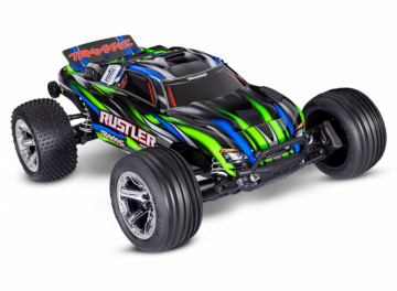 Traxxas Rustler 2WD 1/10 RTR BL-2s HD Grn i gruppen RADIOSTYRD BIL / RC-BILAR / Radiostyrda bilar (el) hos Rynosx4 Hobbyshop AB (TRX37354-4-GRN)