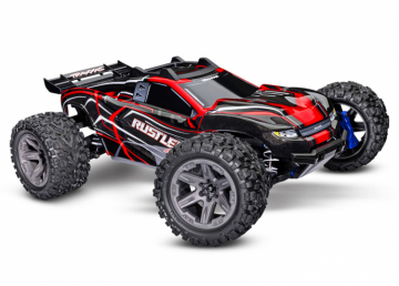 Traxxas Rustler 4x4 BL-2s RTR 1/10 TQ Rd i gruppen Fabrikat / T / Traxxas / Modeller hos Rynosx4 Hobbyshop AB (TRX67164-4-RED)