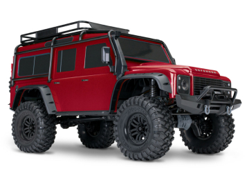 Traxxas TRX-4 Land Rover Defender Clipless Röd RTR i gruppen Fabrikat / T / Traxxas / Modeller hos Rynosx4 Hobbyshop AB (TRX82256-4-RED)