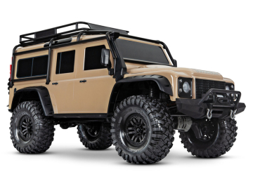 Traxxas TRX-4 Land Rover Defender Clipless Sand RTR i gruppen RADIOSTYRD BIL / RC-BILAR / Radiostyrda bilar (el) hos Rynosx4 Hobbyshop AB (TRX82256-4-SAND)