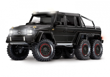 Traxxas TRX-6 Mercedes-Benz G63 AMG 6X6 RTR Clipless Svart i gruppen RADIOSTYRD BIL / RC-BILAR / Radiostyrda bilar (el) hos Rynosx4 Hobbyshop AB (TRX88296-4-BLK)