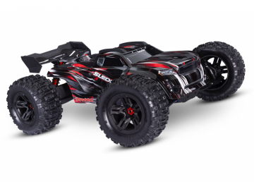 Traxxas Sledge 1/8 Truck 6s Belted Röd i gruppen RADIOSTYRD BIL / RC-BILAR / Radiostyrda bilar (el) hos Rynosx4 Hobbyshop AB (TRX95096-4-RED)