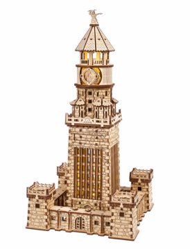 Ugears Lighthouse of Alexandria i gruppen Bygg & Verktyg / Byggsatser tr / Mekaniska Byggsatser hos Rynosx4 Hobbyshop AB (UG70254)