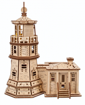 Ugears Split Rock Lighthouse i gruppen Fabrikat / U / UGEARS Models / Modeller Mekaniska hos Rynosx4 Hobbyshop AB (UG70258)