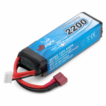 Vapex Li-Po Batteri 4S 14,8V 2200mAh 30C T-Kontakt i gruppen RADIOSTYRDA FLYG / Tillbehr / Batterier hos Rynosx4 Hobbyshop AB (VPLP022FD)