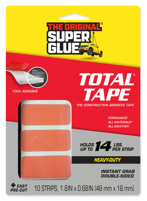 Total Tape Dubbelhäftande Monteringsremsor - 10st 18x48mm