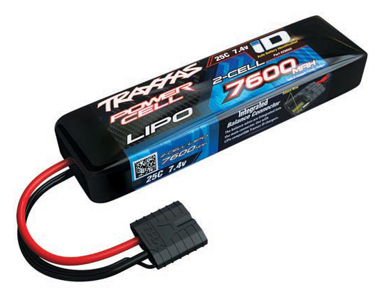 Traxxas Li-Po Batteri 2S 7,4V 7600mAh 25C iD-kontakt