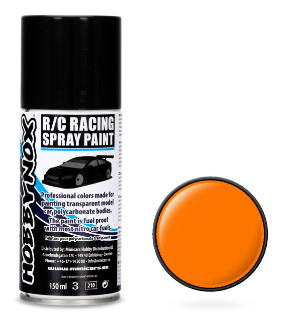 Hobbynox Neon Orange R/C Racing Spray Färg 150 ml