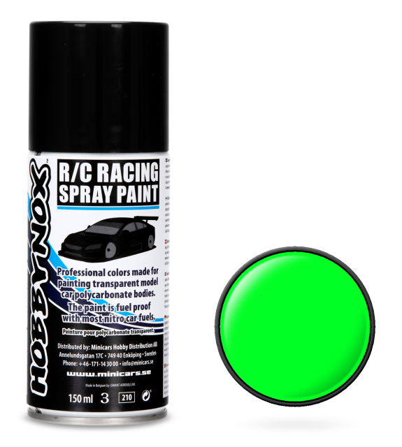 Hobbynox Neon Grön R/C Racing Spray Färg 150 ml