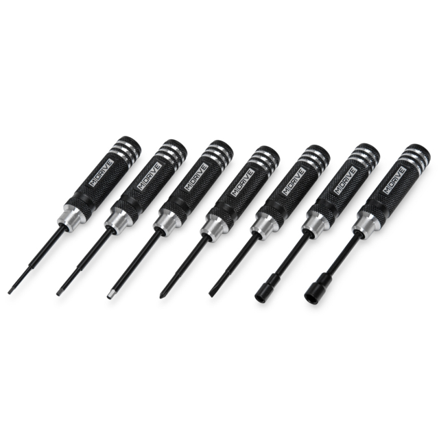 M-DRIVE Mini Verktyg Set Insex, Mutter, Skruvmejslar 7-delar