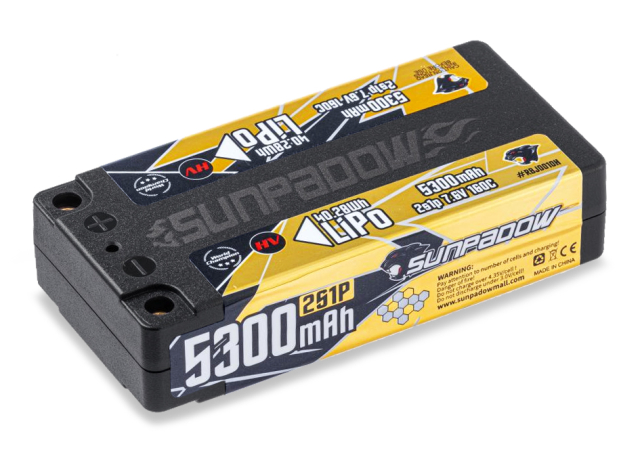 Sunpadow Li-Po Batteri 2S 7.6V 5300mAh 160C HV Shorty ULCG