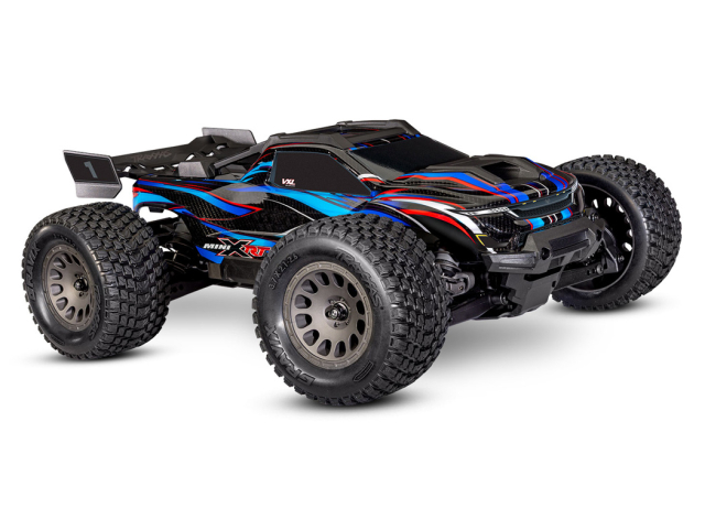 Traxxas Mini XRT RTR TQi VXL-3s Blå - USB-C Laddare / 2s LiPo