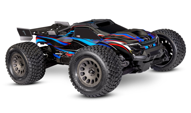 Traxxas Mini XRT RTR TQi VXL-3s Blå - USB-C Laddare / 2s LiPo