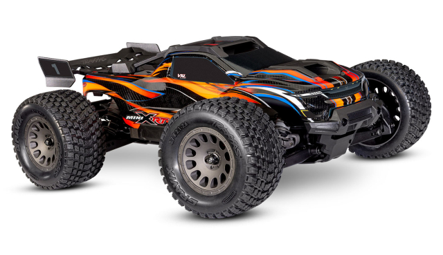 Traxxas Mini XRT RTR TQi VXL-3s Orange - USB-C Laddare / 2s LiPo
