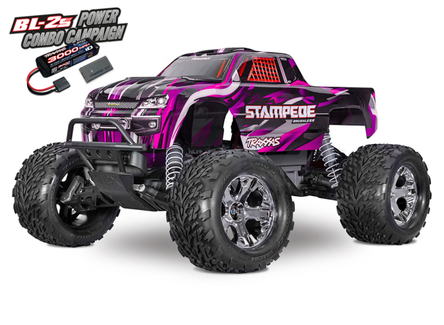 Traxxas Stampede 2WD BL-2s HD 1/10 Rosa
