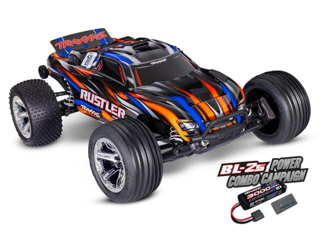 Traxxas Rustler 2WD BL-2s EHD 1/10 Orange