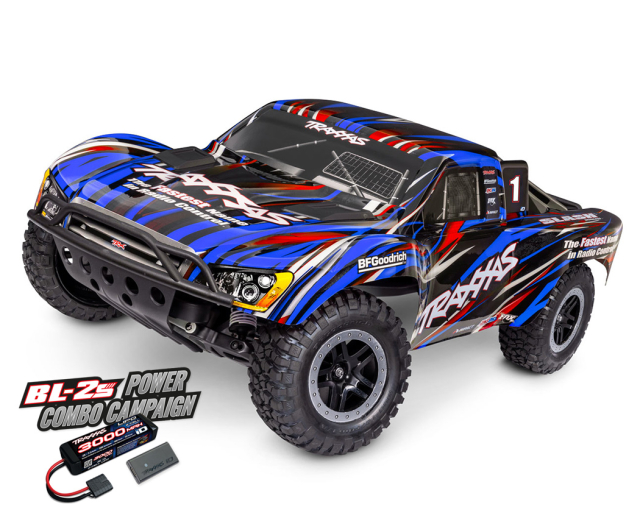 Traxxas Slash 2WD BL-2S EHD 1/10 Blå