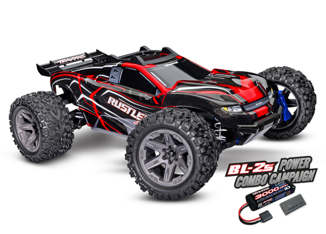 Traxxas Rustler 4WD BL-2s 1/10 Röd