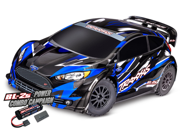 Traxxas Fiesta ST Rally BL-2s 4WD 1/10 Blå