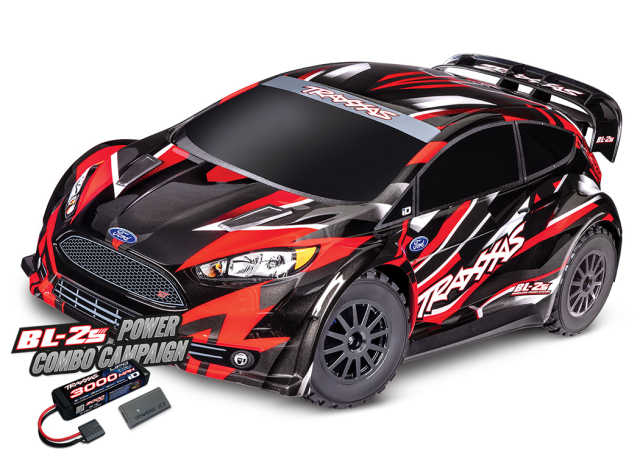 Traxxas Fiesta ST Rally BL-2s 4WD 1/10 Röd
