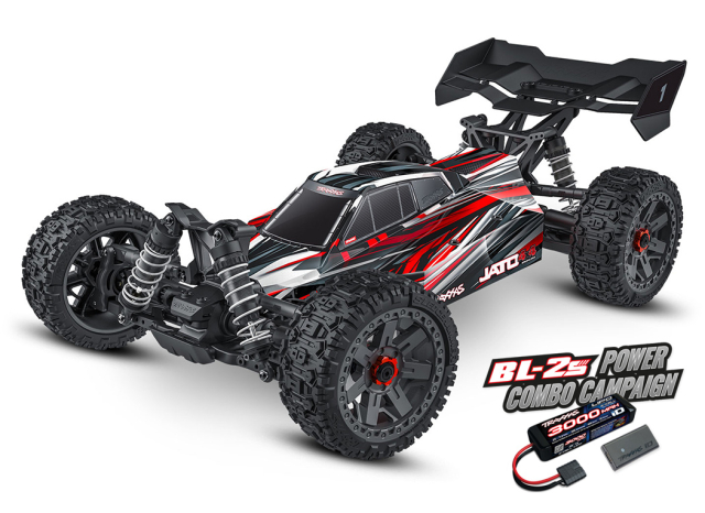 Traxxas Jato Buggy BL-2s 4WD EHD 1/8 Röd