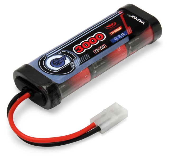 NiMH Batteri 7,2V 3000mAh Tamiya-kontakt