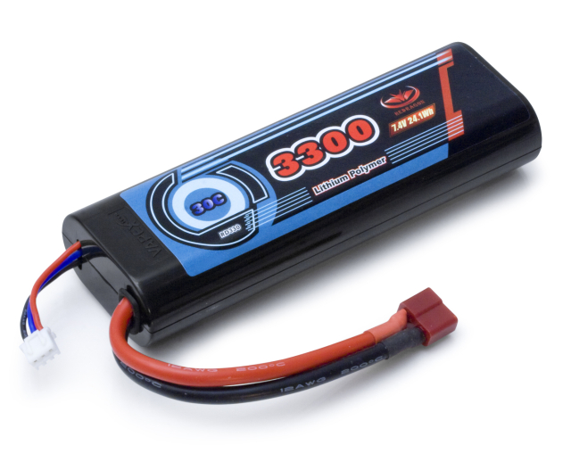 Li-Po Batteri 2S 7,4V 3300mAh 30C T-kontakt